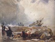 John sell cotman Lee Shore,with the Wreck of the Houghton Pictures (mk47) Germany oil painting artist